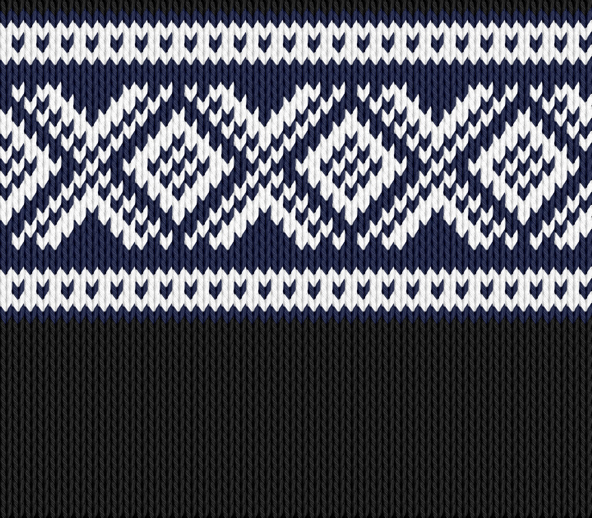 Knitting motif chart, Inspired from Norvegian traditional motifs