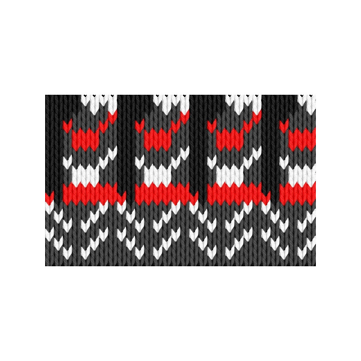 Icelandic - gray, white, red