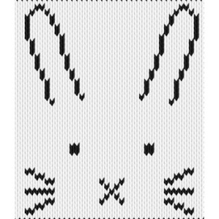 Minimal Bunny Face Motif
