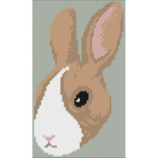 Shy Bunny Face Motif