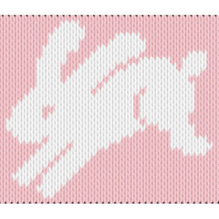 Jumping Bunny Knitting Chart – Cute Animal Motif for Spring Projects