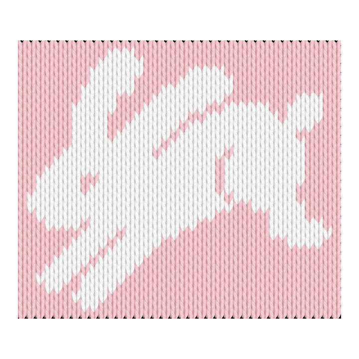 Jumping Bunny Knitting Chart – Cute Animal Motif for Spring Projects