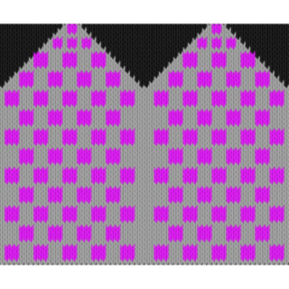 Mittens with small squares