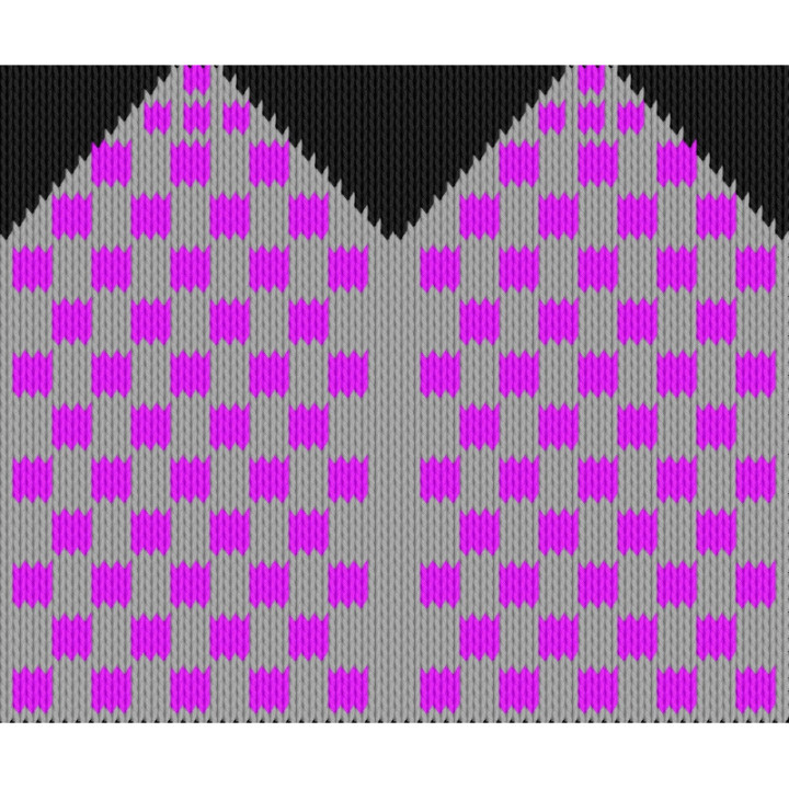 Mittens with small squares