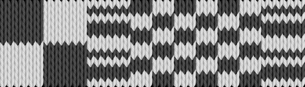 Knitting motif chart, Rut mönster