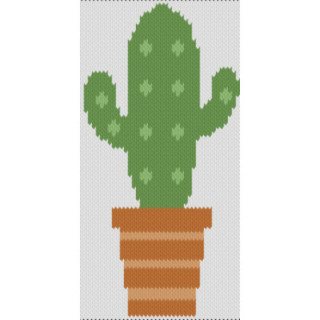 Desert Bloom – Cactus Motif with Soft Petal Blades