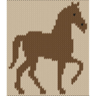 Trotting Horse Motif