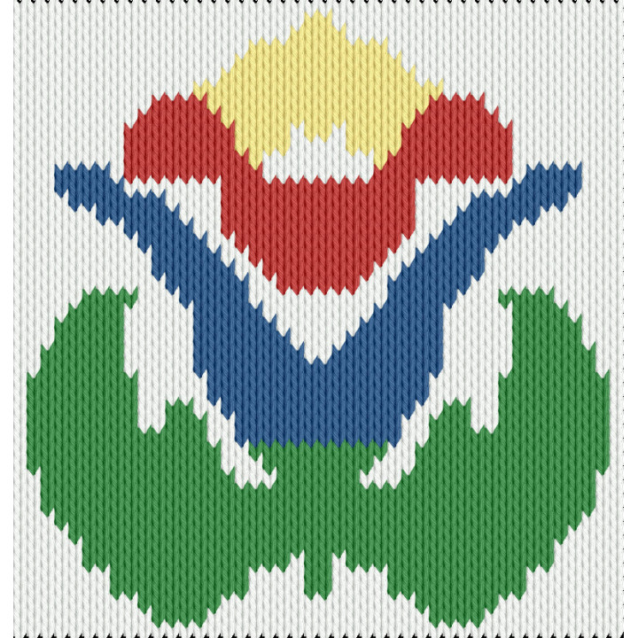 Folk Bloom – Traditional Floral Knitting Motif