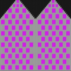 Mittens with small squares