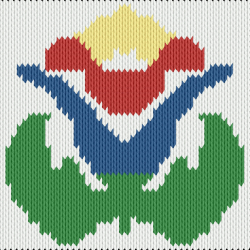 Folk Bloom – Traditional Floral Knitting Motif