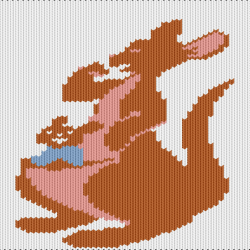 Kenguru mother and son