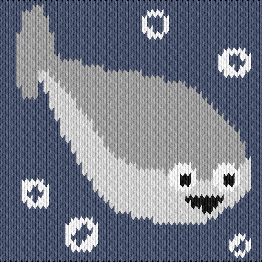 Knitting motif chart, small sacabambaspis