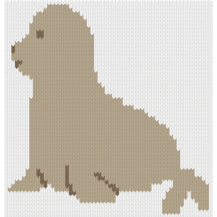 Seal Pup Knitting Chart – Ocean Animal Motif for Blankets & Sweaters | PDF Download