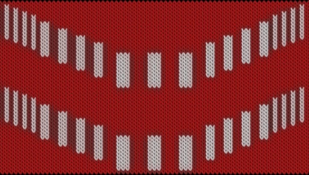 Knitting motif chart, grafisk