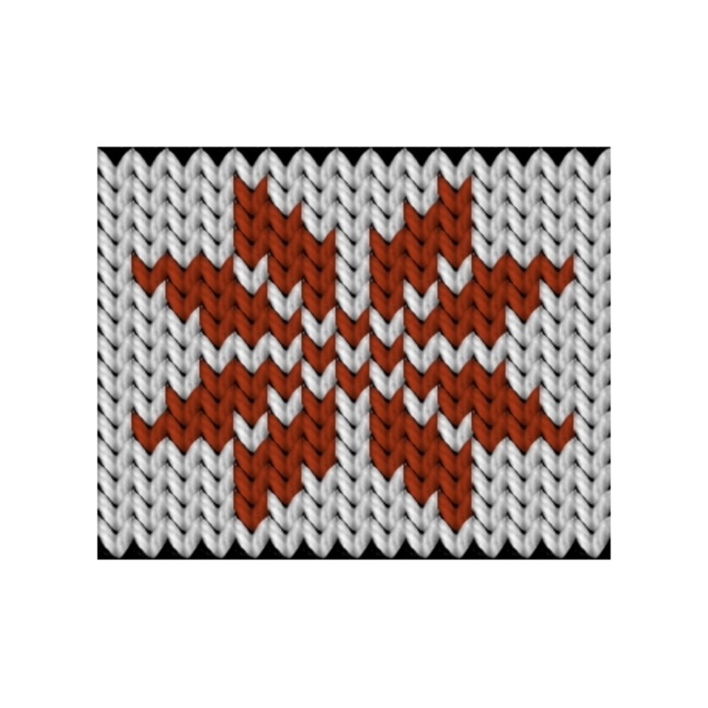 Knitting motif and knitting chart, Star motif, designed by ...