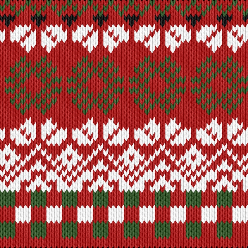 Knitting motif chart, Järvsö motif (part)