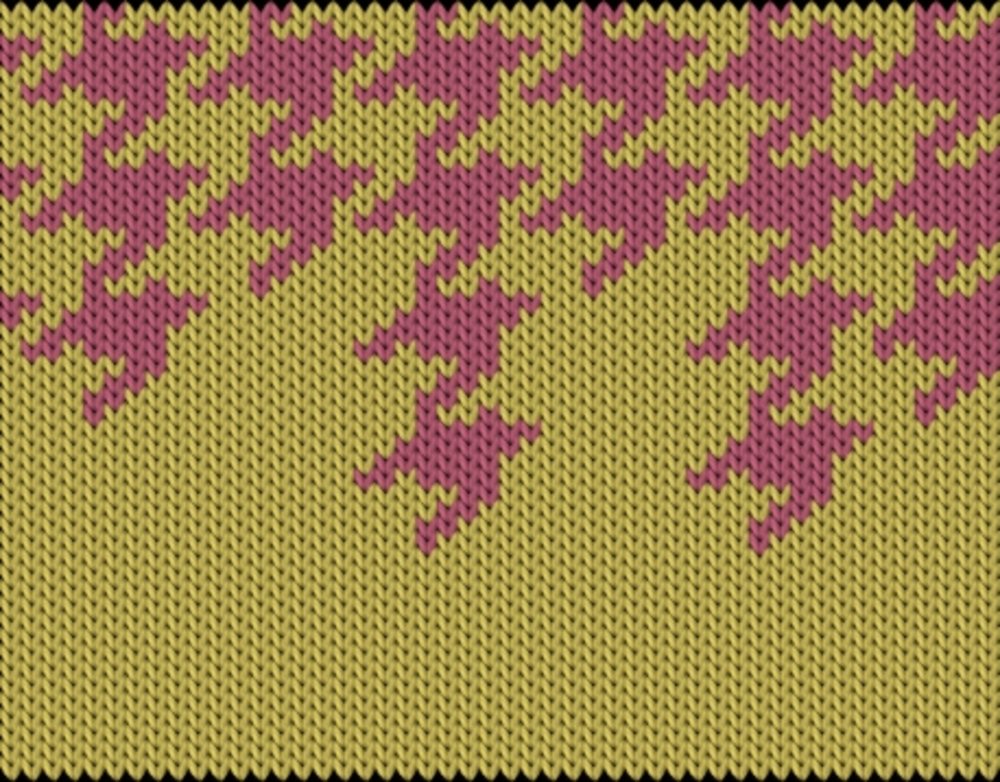 Knitting motif chart, Digital Pepita