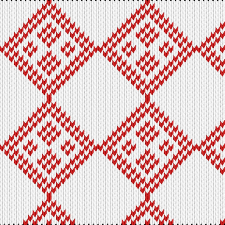 Rombus pattern with a touch of Christmas
