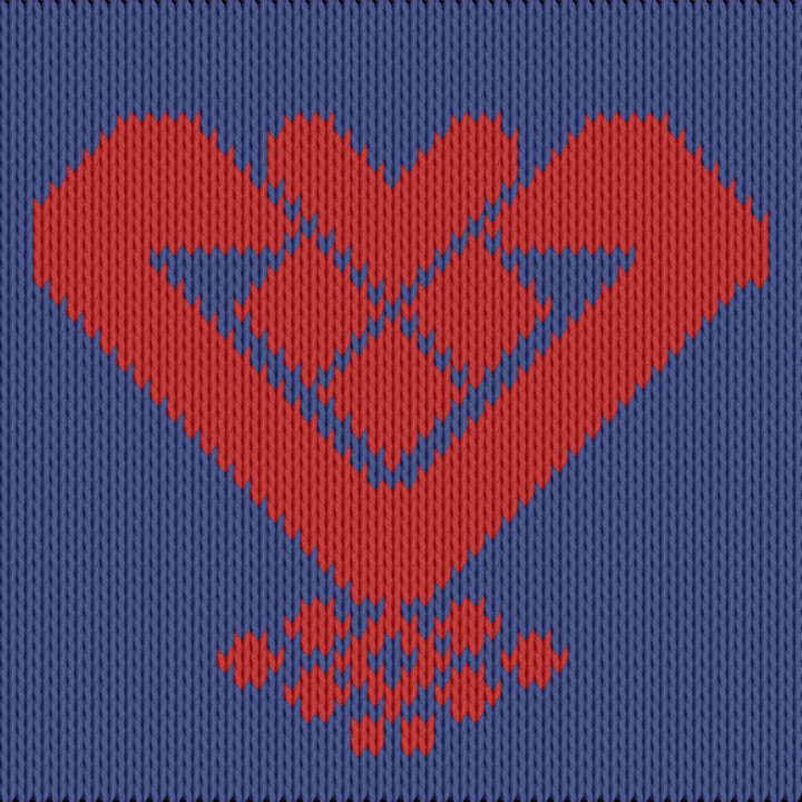 Heart motif with traditional influence