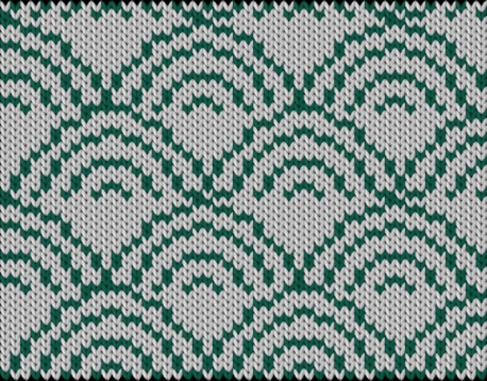 Knitting motif chart, japanese-pattern