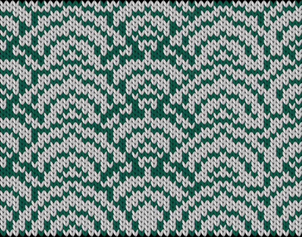 Knitting motif chart, Japanese