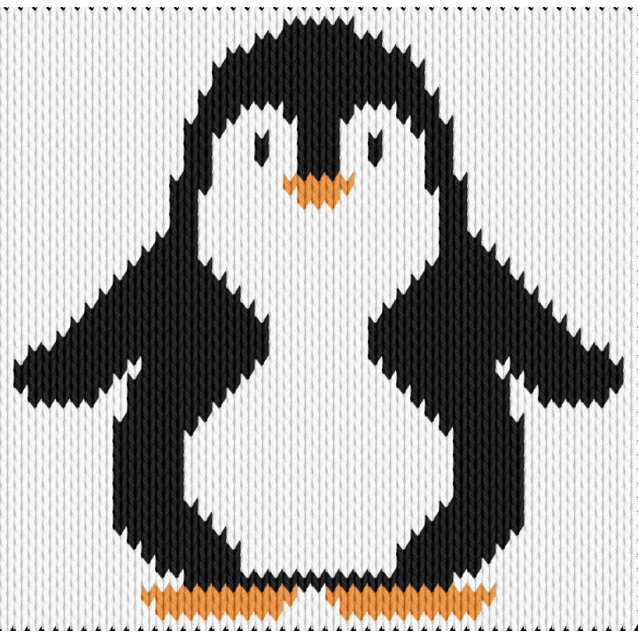 Baby Penguin Motif