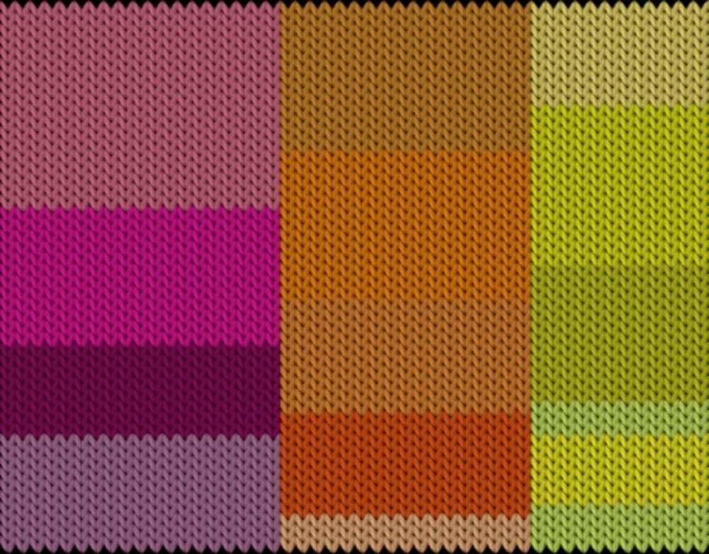 Knitting motif chart, Colorfull