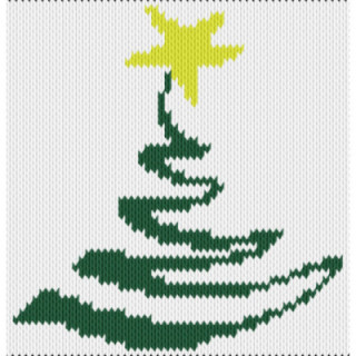 Christmas tree with star