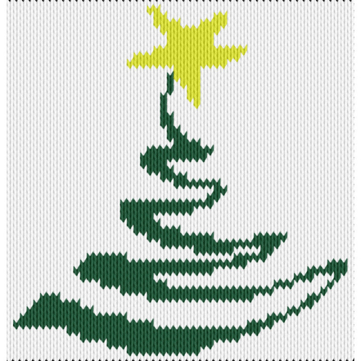 Christmas tree with star