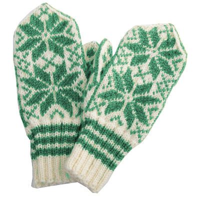 Knitting mittens